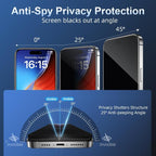 Kalebol High-Aluminum Screen-Printed Full-Coverage Black-Border Privacy Tempered Glass Film