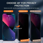 Kalebol High-Aluminum Screen-Printed Full-Coverage Black-Border Privacy Tempered Glass Film
