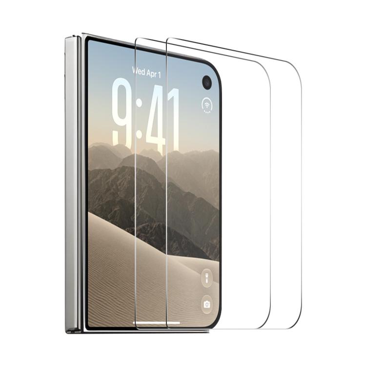 2 PCS/Pack ENKAY Thickened Glue No White Edge 9H Big Arc Edge High Aluminum-silicon Tempered Glass Film