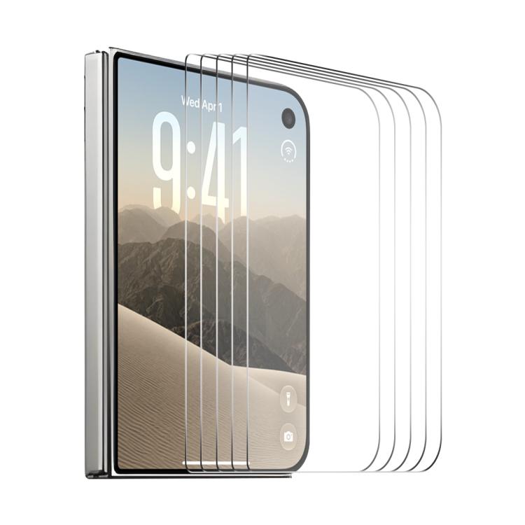 5 PCS/Pack ENKAY Thickened Glue No White Edge 9H Big Arc Edge High Aluminum-silicon Tempered Glass Film