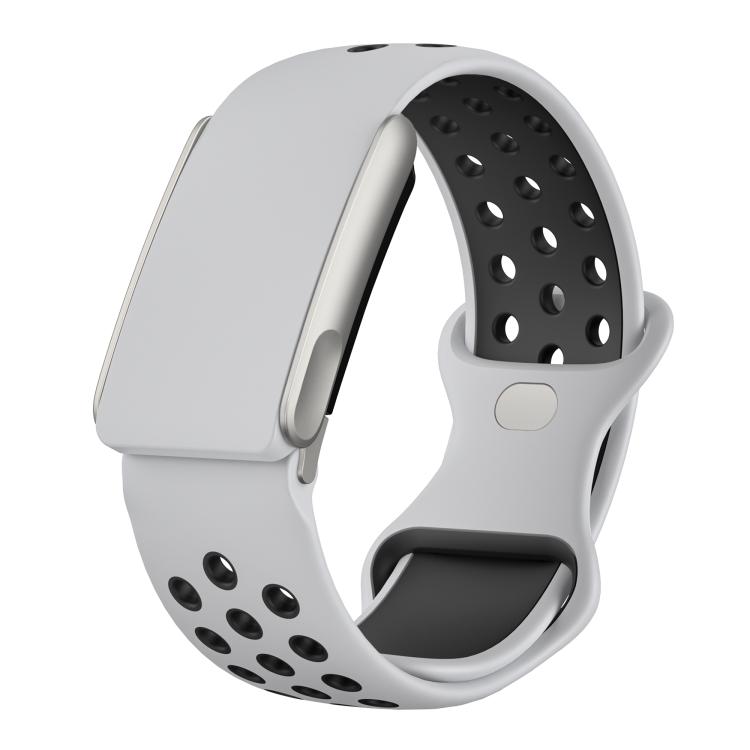 Reverse Buckle Breathable Silicone Sports Watch Band