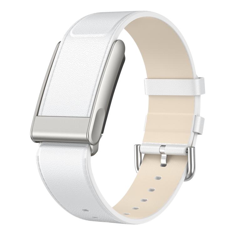 Silver Pin Buckle Leather Watch Band