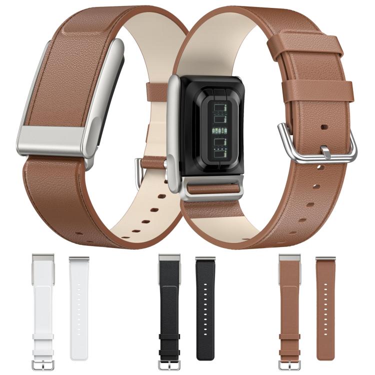 Silver Pin Buckle Leather Watch Band — view 9