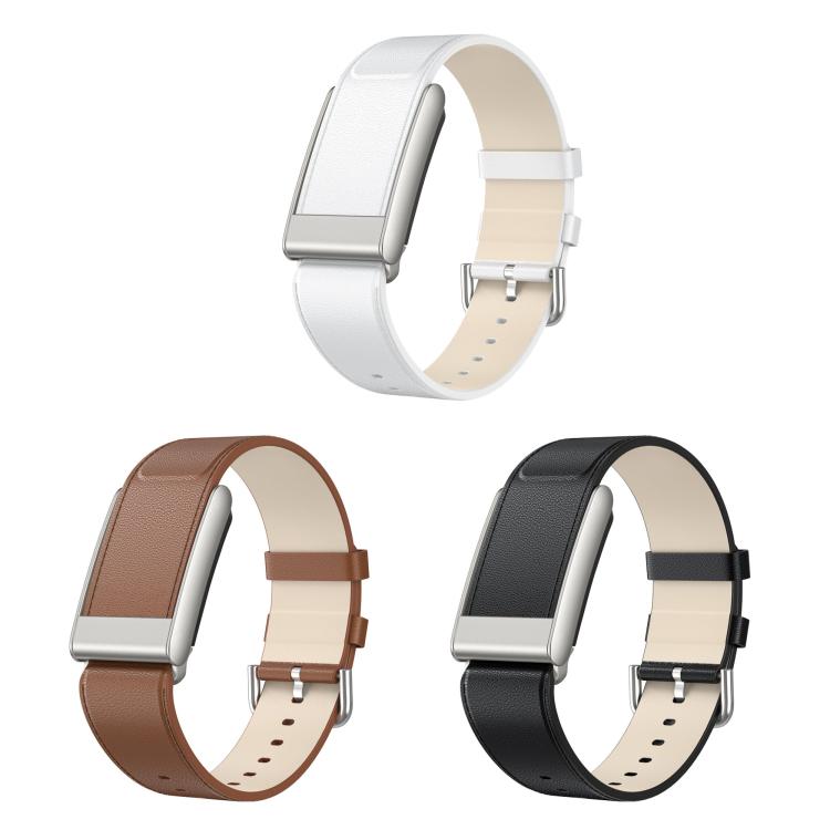 Silver Pin Buckle Leather Watch Band — view 10