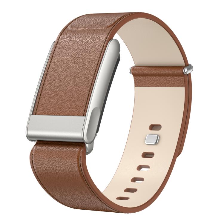 Rivet Buckle Leather Watch Band — White