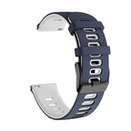 Black Buckle Two Color Silicone Watch Band