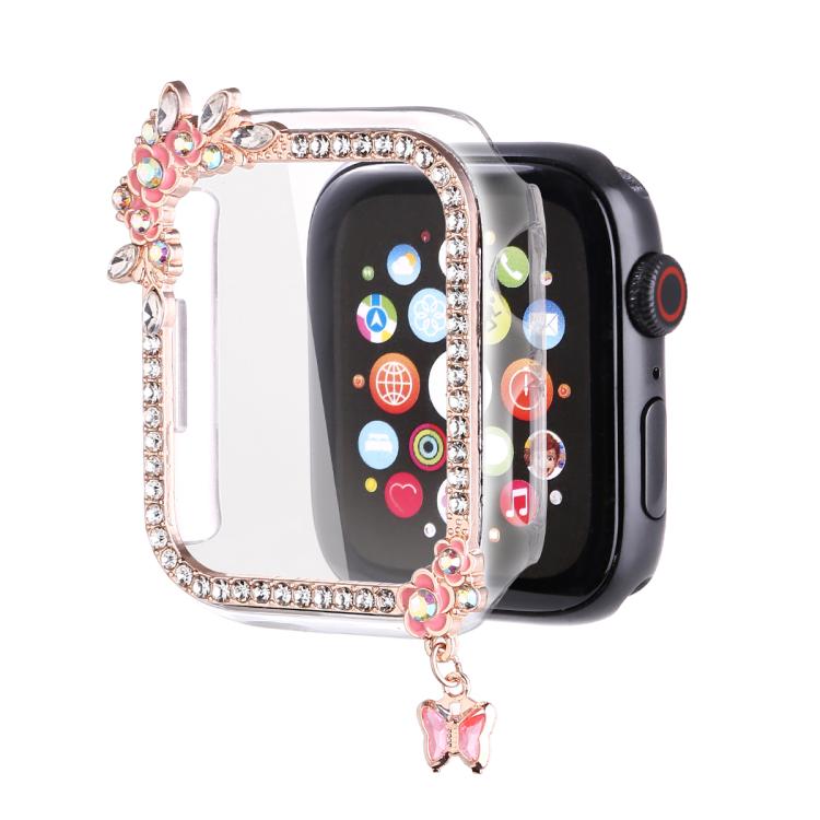 Tassel Flower Single Diamond Hollow PC Watch Shell — Silver