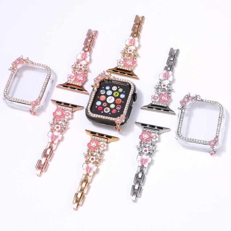 Tassel Flower Single-Diamond Hollow Watch Shell Band Kit