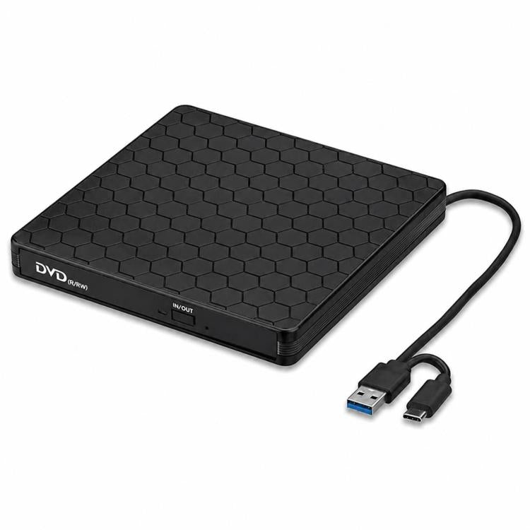 BT686 External DVD Drive USB 3.0 / Type-C Portable Optical Drive / CD Burner For Desktop / Laptop