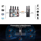 VRRIIS 085 P With LCD Display 1080P HD 400m Range Wireless Video Transmitter and Receiver Kit — view 10