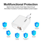 TE-PD65 GaN PD 65W + QC4.0 USB Fully Compatible Protocol Charger ，EU Plug — view 5