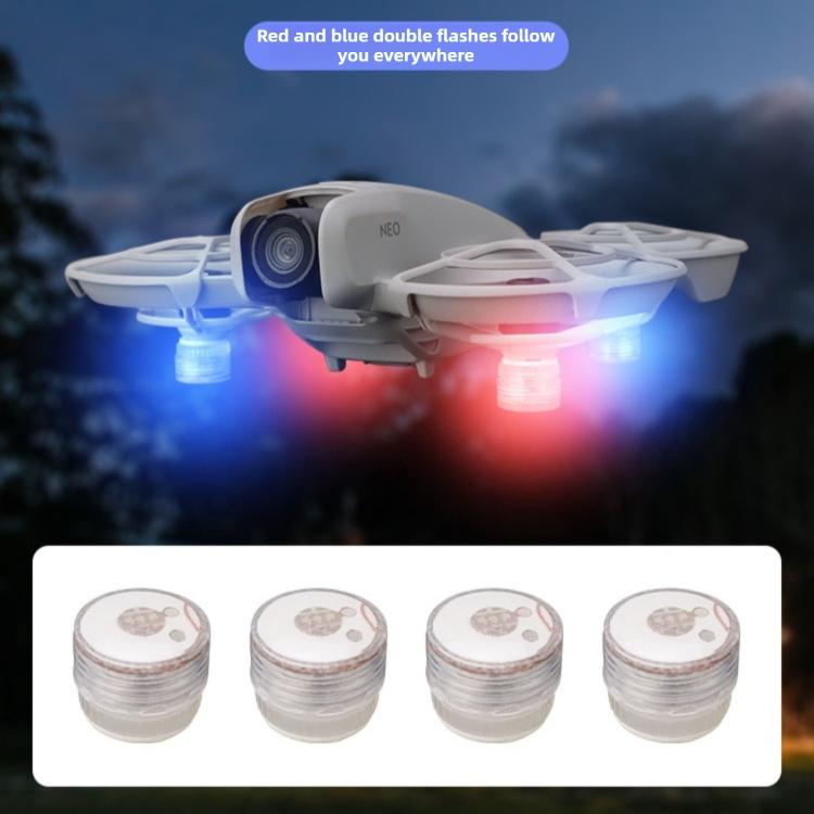 For DJI Neo 2 DJ-64 Mini Night Flight Cool Colored LED Flashlight — 4pcs