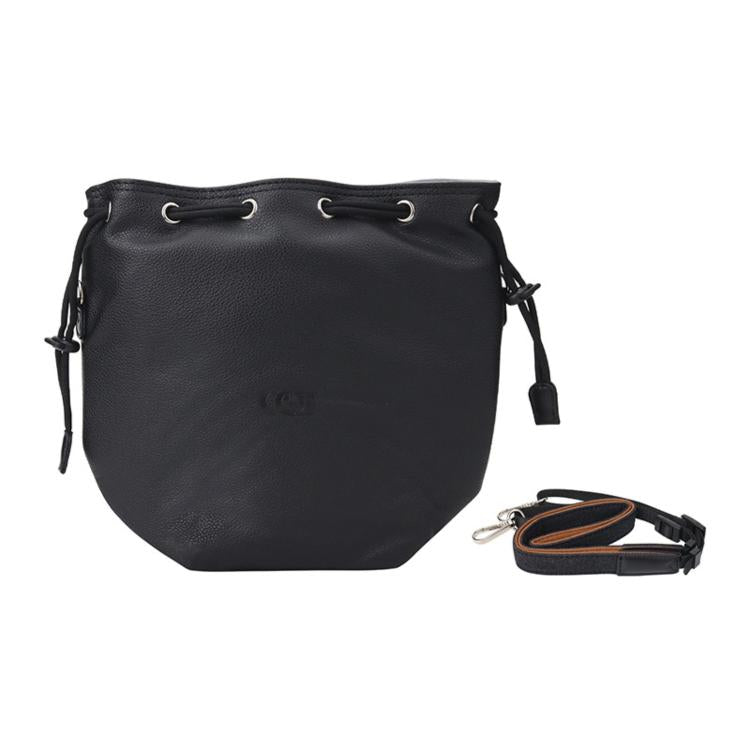 DJ-65 Large-capacity Waterproof Leather Crossbody Drawstring Storage Bag