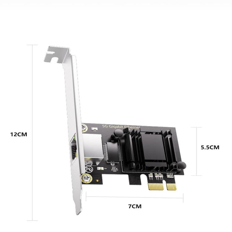 Single Port 5.0G High Speed Diskless Realtek 8126 PCIeX1 Network Card