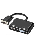 2 in 1 VGA to HDMI Adapter Splitter