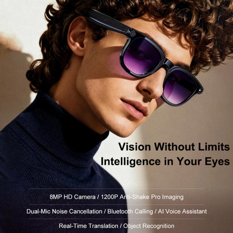 A2 8MP HD Smart Camera Glasses, Support AI Translation / AI Assistant / Bluetooth Calling — view 5