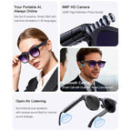 A2 8MP HD Smart Camera Glasses, Support AI Translation / AI Assistant / Bluetooth Calling — view 6