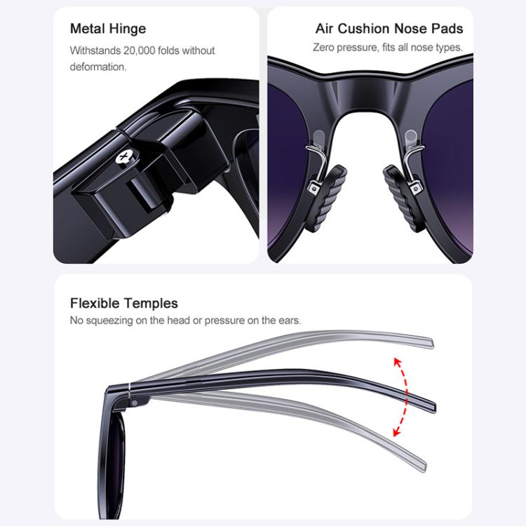 A2 8MP HD Smart Camera Glasses, Support AI Translation / AI Assistant / Bluetooth Calling — view 8