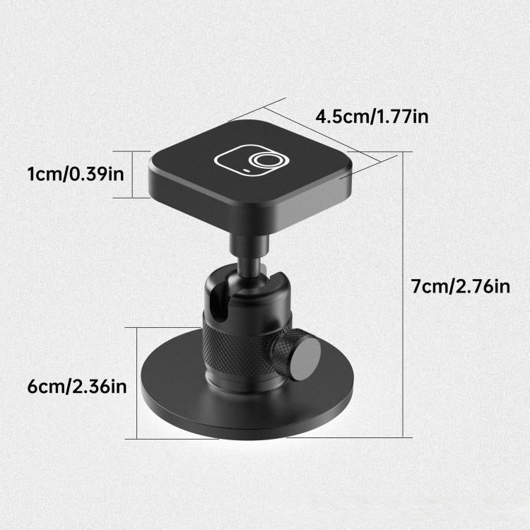 Quick Release Rotating Ball Head Magnetic Desktop Mount Base