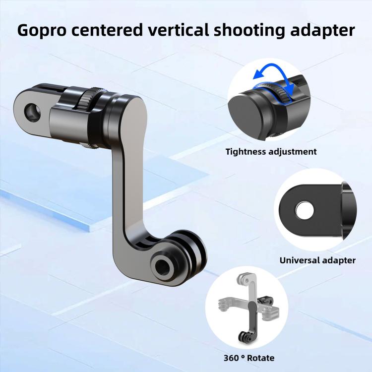 Centre Mounted Vertical Horizontal 360 Rotation Mount Adapter with Long Screw