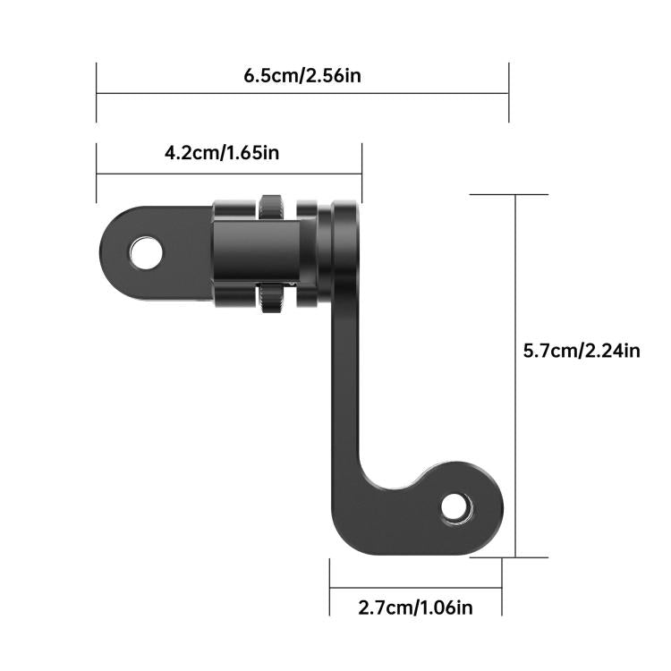 Centre Mounted Vertical Horizontal 360 Rotation Mount Adapter with Long Screw