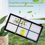 JUNSUNMAY 4pcs Sweeper Clean Filter with Brush for iRobot Roomba 800 / 900 Series