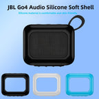 For JBL GO4 Outdoor Bluetooth Speaker Soft Silicone Drop-Proof Protective Case — White