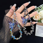 Three-Dimensional Butterfly Crystal Necklace