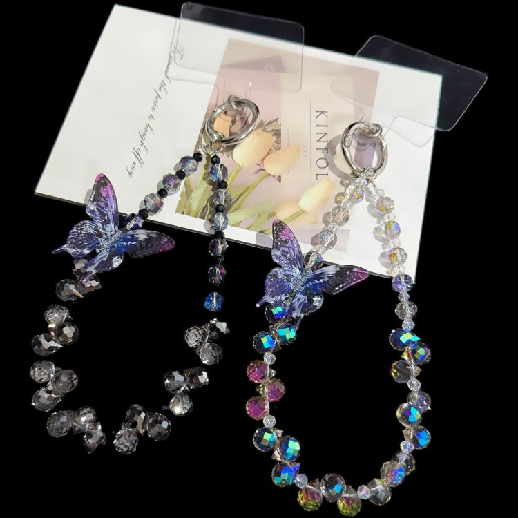 Three-Dimensional Butterfly Crystal Necklace