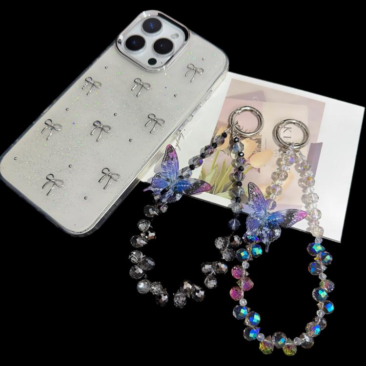 Three-Dimensional Butterfly Crystal Necklace