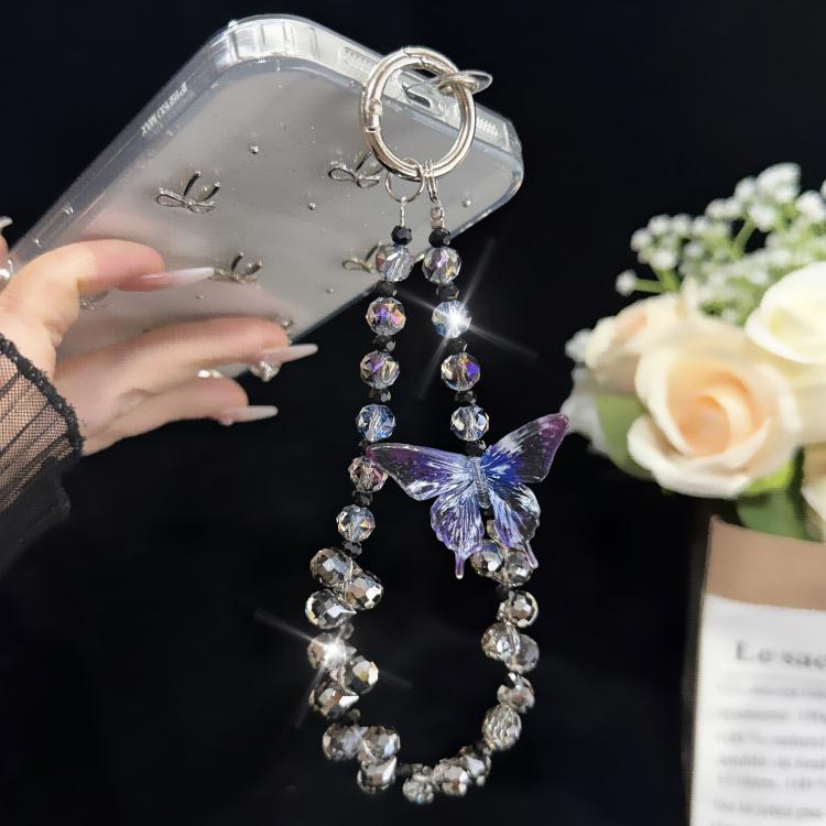 Three-Dimensional Butterfly Crystal Necklace