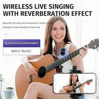 4-in-1 Wireless Lavalier Microphone System with Noise Reduction, UHF Transmission for iPhone / Android — view 3