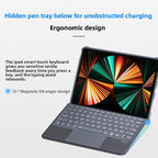 Split Bluetooth Backlit Keyboard Magnetic Four Corner Airbag Protective Case — view 12