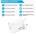 TE-PD46 GaN 100W PD 45W Fully Compatible Charger with Type-C to Type-C Data Cable，UK Plug — view 6