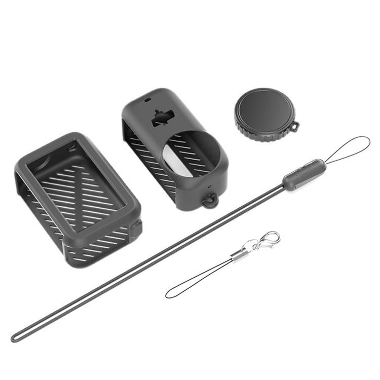 Transmission Module & Lens & Body 3 in 1 Silicone Shockproof Protective Cover with Lanyard