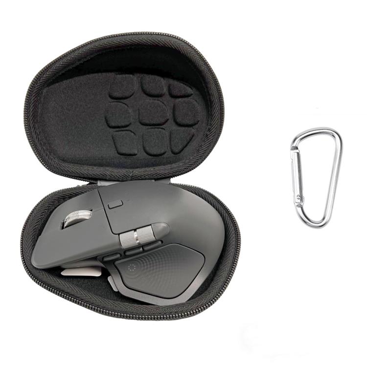 Mouse Carrying Case Portable PU Hard Shell Protective Case for Outdoor Use, For Logitech MX Master 4 / 3S