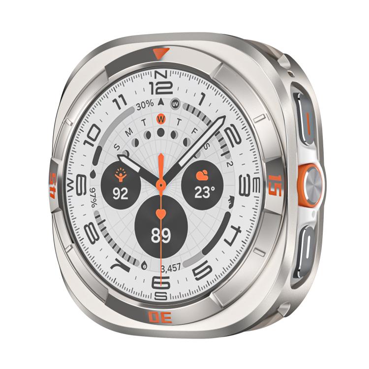 Time Pattern Metal Aluminium Alloy PC Watch Protective Case
