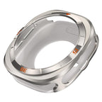 Time Pattern Metal Aluminium Alloy PC Watch Protective Case — Titanium Orange Oil
