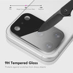 2pcs ENKAY Hat-Prince Black 9H Rear Camera Lens Tempered Glass Film