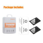 2pcs ENKAY Hat-Prince Black 9H Rear Camera Lens Tempered Glass Film