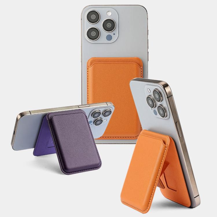 A-Frame Magnetic Vegan Leather Card Bag