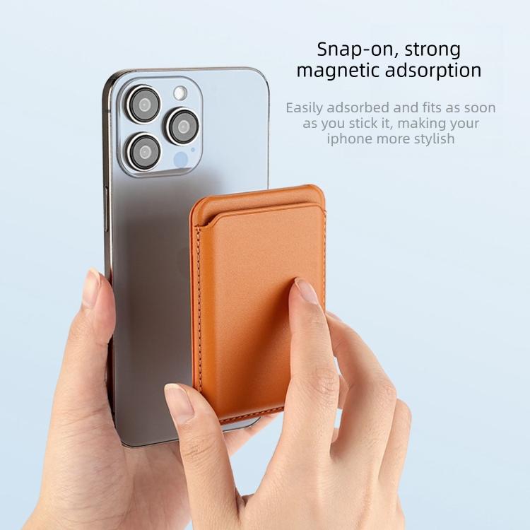 A-Frame Magnetic Vegan Leather Card Bag