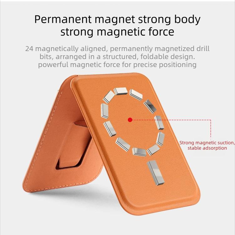 A-Frame Magnetic Vegan Leather Card Bag