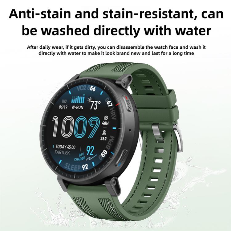 Composite Weave Nylon Silicone Watch Band