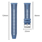 Composite Weave Nylon Silicone Watch Band