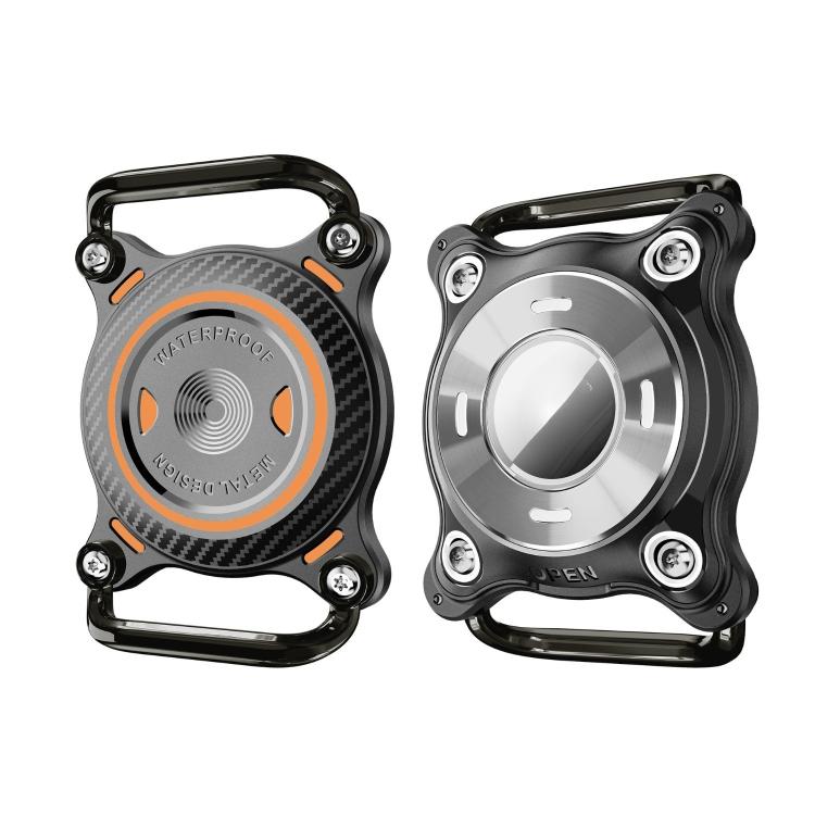 For AirTag 2nd Gen / AirTag 1st Gen Dual-Color Aluminum Alloy Plate Pet Locator Tracker Collar Waterproof Protective Cover