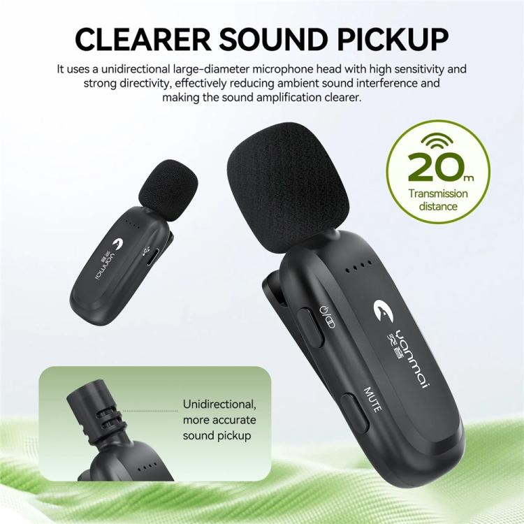 YANMAI K5 Teaching / Training 2.4G Wireless Bluetooth Voice Amplifier Lapel Microphone — view 6