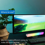 D04 2pcs Bluetooth Version Sound Pickup RGB Desktop Ambient Light Smart Gaming Light Bar — view 4