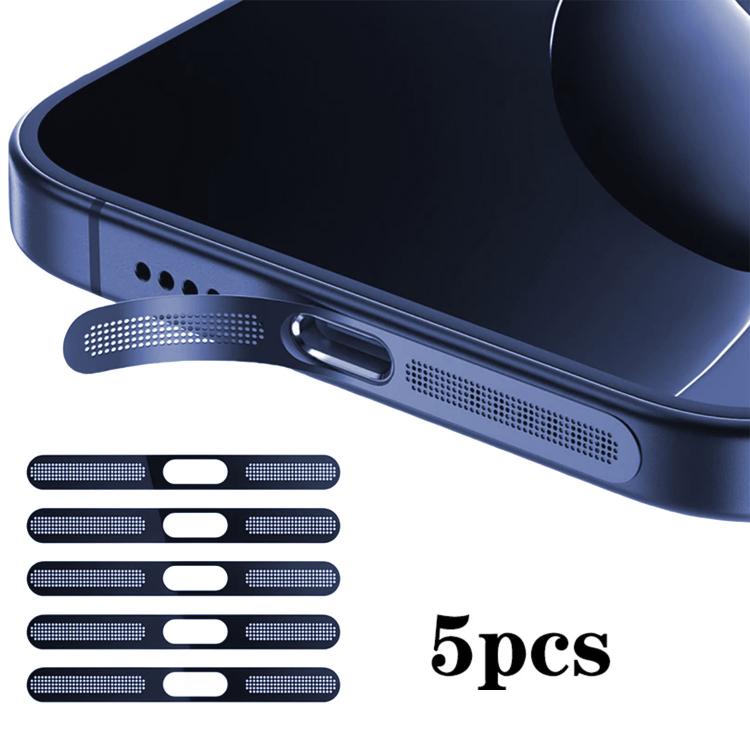 5pcs High-Density Metallic Integrated Speaker Dust Cover