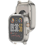 Electroplated TPU Full Coverage Watch Protective Case — Transparent